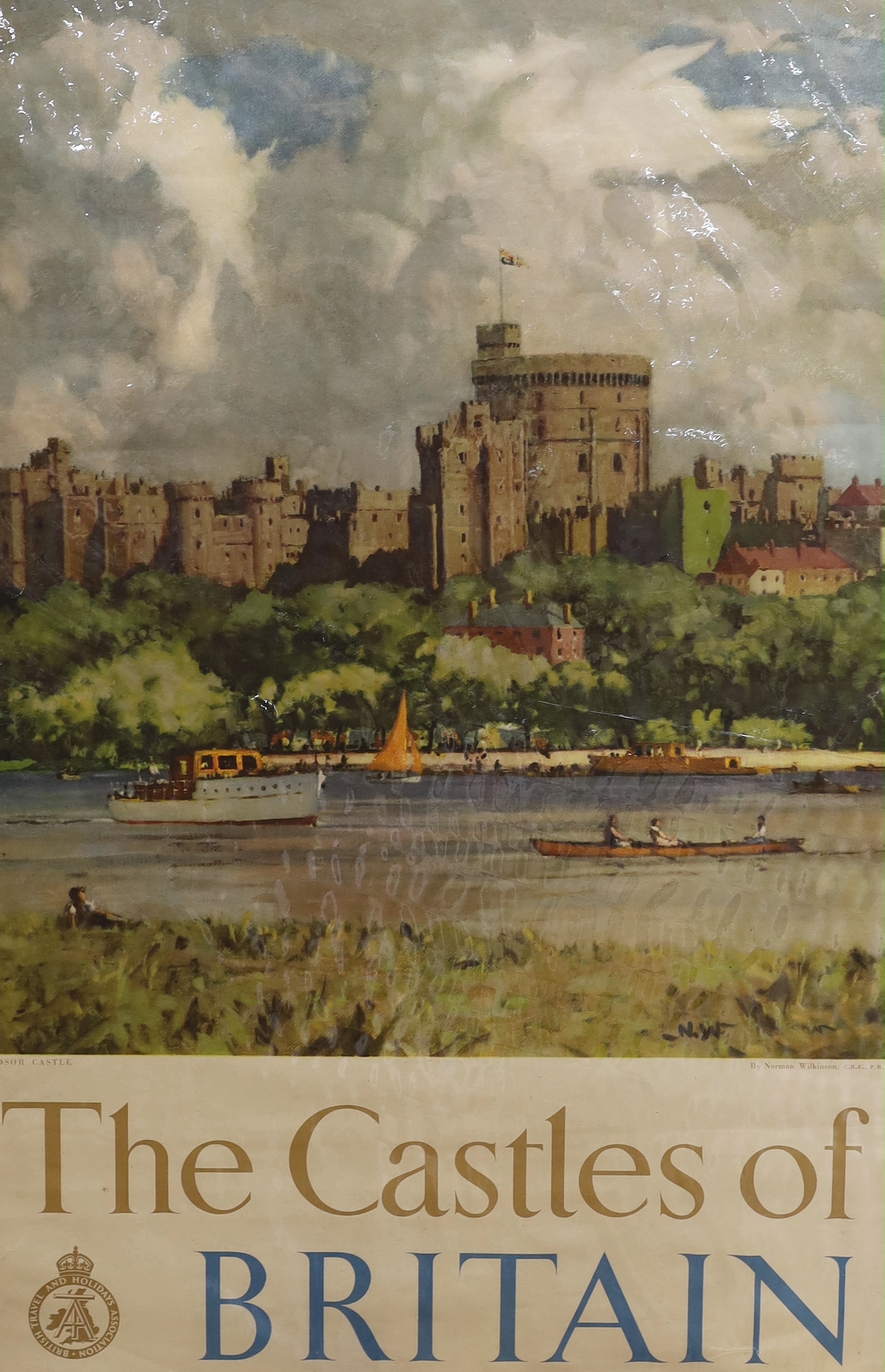 Norman Wilkinson (1878-1971), lithographic poster for the British Travel and Holidays Association, 'Windsor Castle, The Castles of Britain', 70.5 x 45cm, unframed